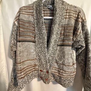 SML Sport Black and Brown Knit Cardigan